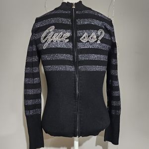 Guess zip up sweater